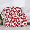 thumbnail image 3 of Fuzoiu Tulips Flowers Print Flannel Blanket,Throw Blanket,Flannel Home Decor,Fleece Bed Blankets,Cozy Soft Blanket for Bed, Sofa, Camping, and Travel-60"x50", 3 of 6
