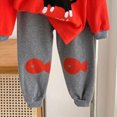 thumbnail image 4 of TOWED22 Toddler Boys Casual Fall 2Pcs Set Long Sleeve Print Pattern Pullover Tee Elastic Waist Joggers Soft Warm Outfits Clothes(Red,11-12 Y), 4 of 5
