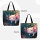thumbnail image 2 of Disketp Whimsical Axolotl Fantasy Bolsa Tote de Lona para Mujer, Bolso de Hombro y Cruzado con Cierre de Cremallera, 2 of 7