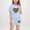 Sky Blue, variant on Amidoa Solid Color Girls Summer Outfits Cotton Tank Topand Kids Casual Summer Short Clothing Set Gray Size 7