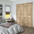 thumbnail image 4 of EightDoors 80" x 24" x 1-3/8" 2-Panel Arch Top V-Groove Knotty Pine Interior Bifold Door with Hardware Included, 4 of 5