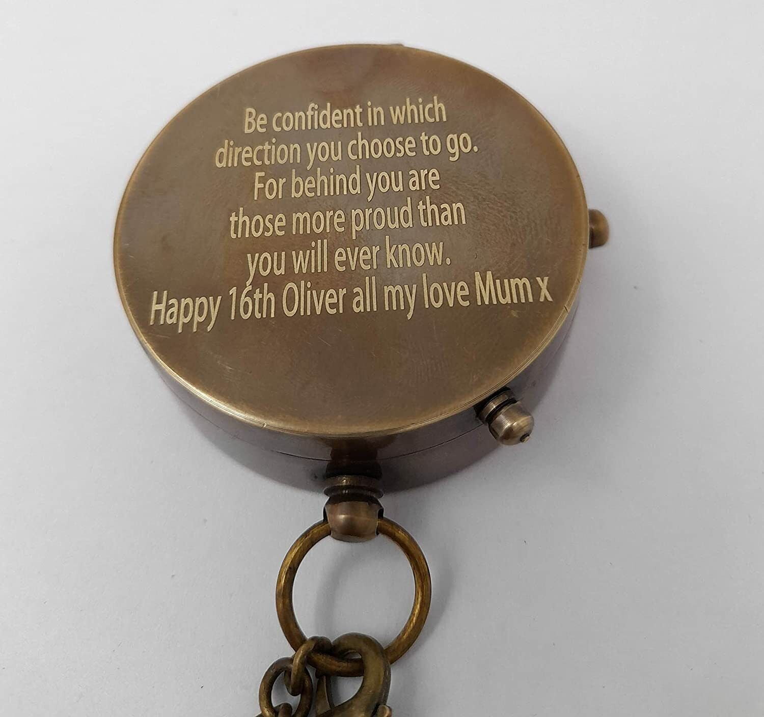 Personalized Compass Antique Brass Sundial Marine Compass Gift For loved once