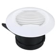 thumbnail image 1 of Unique Bargains 3 Inch Round Air Vent, Ceiling Diffuser Grill Cover ABS Louver Soffit Vent White, 1 of 5
