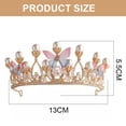 thumbnail image 2 of Girls Butterfly Crown Pearl Headband for Halloween Costume - Perfect for Wedding Prom, Birthday Party, and Christmas Gifts, 2 of 6