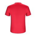 thumbnail image 4 of Tops de Color Sólido para las Mujeres, Manga Corta Cuello Redondo Suéter Blusa de Moda para el Hogar Y el Uso Diario, 4 of 9
