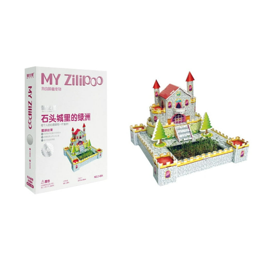 3D ThreeDimensional Puzzle Planting Intelligence DIY Paper Toys For