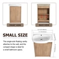 thumbnail image 4 of Tcbosik 23 inch Freestanding Bathroom Vanity with Sink, Modern Vanity Sink Combo with 2 Soft Close Doors for Small Space, Imitative Oak, 4 of 10