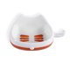 thumbnail image 1 of PP Animal Forma Caja Doble Capa Doble Funda Lavable Drenaje Lavable Almacenamiento Interior Bandeja Accesorios con gancho de cola naranja blanco AweSitey HA011952-02, 1 of 7