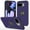 Dark Purple, variant on For Google Pixel 9A CHIEF Oil Painted Magnetic Ring Stand Hybrid Case Cover - Dark Purple