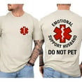 thumbnail image 3 of Do Not Pet Emotional Support Husband Shirt – Funny Two-Sided T-Shirt – Casual Cotton Unisex Tee for Men & Women – Humor Couple Gift, 3 of 7