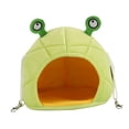 thumbnail image 1 of Hamaca para hámster Yuyangstore cama pequeña para mascotas casa colgante para hámster jaula tipo nido Rana verde, 1 of 8