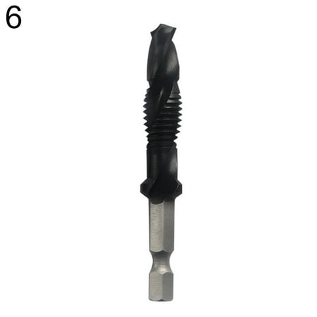 

SouthEle High Speed Steel Hand Tap Hex Shank Spiral Point Thread Drill Bit for M3-M10