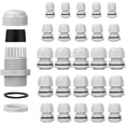 thumbnail image 1 of Paquete de 25 prensaestopas impermeables IP68 3-15 mm Ajustable PG7 PG9 PG11 PG13.5 PG16 Conectores de cable Tuercas de relleno Juntas de plástico con arandela Gris ZefeiWu 8390611296667, 1 of 1