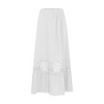 thumbnail image 4 of Girls' Elegant High Waisted Hollowed Out Loose Midi Skirt Hot Skirt Long Skirts for Women High Waist Fringe Skirts for Women Western Fall Mini Skirt Skirted Leggings for Women Women Ruched Ruffle, 4 of 7