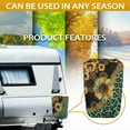thumbnail image 6 of Yuyamidu Sunflower RV Electric Tongue Jack Cover with Tight Belt Leopard Print Camper Travel Trailer Jack Cover RV Accessories Outdoor Protective Electric Jack Dust Covers, 6 of 7
