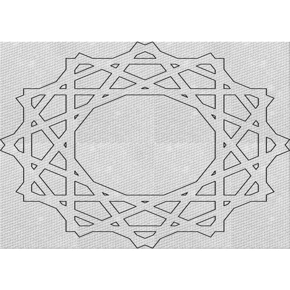 Ahgly Company Indoor Rectangle Patterned Platinum Gray Area Rugs, 5' x 7'