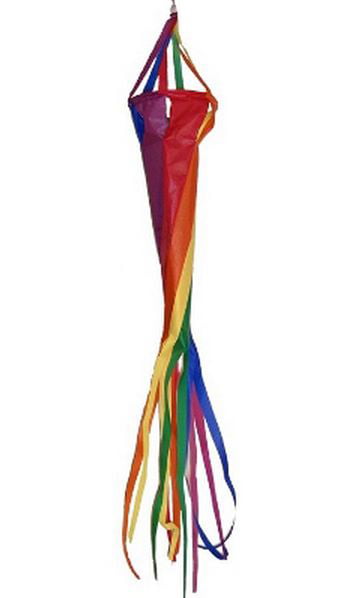 In the Breeze Rainbow Ribbon Windsock 40-Inch