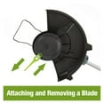 thumbnail image 4 of 20V Electric Lawn Mower 2000mAh Li-ion Cordless Grass Trimmer Auto Release String Cutter Pruning Garden Tools, 4 of 12