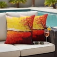 thumbnail image 2 of Outdoor Pillow Cover Abstract Art Set of 2 Waterproof Throw Pillowcases Tree Decorative Patio Furniture Pillows for Couch Garden Indoor & Outdoor Use, 2 of 9