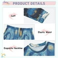 thumbnail image 4 of BZSMCE Unisex Pajama Set Snug-Fit Cotton Sleepwear Dreaming Among The Stars Printed, 4 of 7