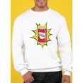 thumbnail image 2 of Pop Art Soda Can Sweatshirt Men -Image by Shutterstock, Male x-Large, 2 of 4