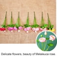 thumbnail image 4 of Visland Artificial Lotus Fake Flowers Bouquet with Leaves Real Looking Lotus for Wedding Home Party Living Room Hotel Decorations 1Pack, 4 of 4