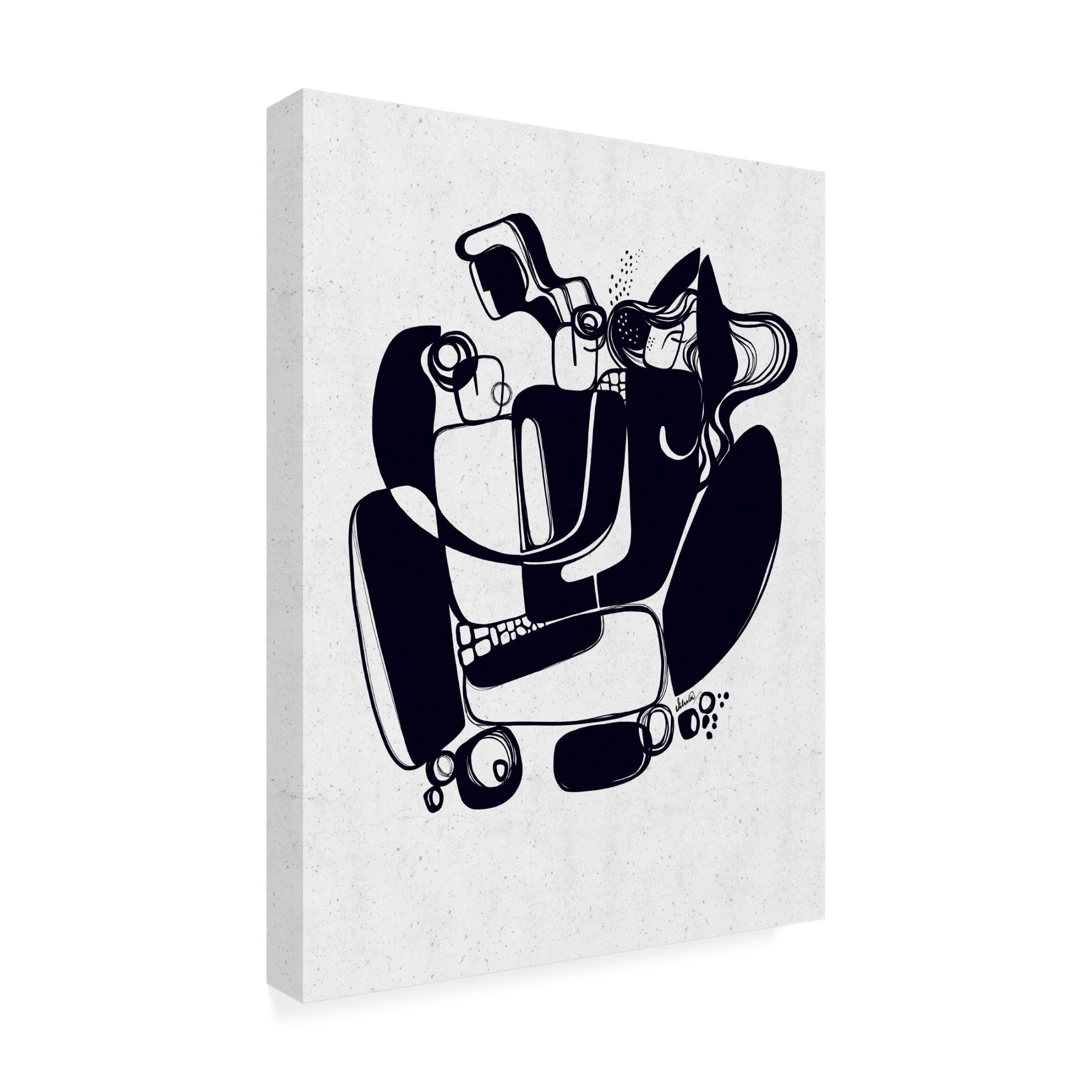 Canvas Wall Art - Ishita Banerjee 'Empêtre' Wall Art for Living Room, Bedroom, or Office Décor by Trademark Fine Art - 24 x 32 Inches