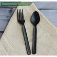 thumbnail image 3 of 200 Count Heavy-duty Compostable 100 Forks and 100 Spoons, BPI Certified,Large Cutlery Set,Alternative to Plastic Utensils, 3 of 4