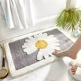 thumbnail image 3 of Gray 50*80cm Ultra Soft Microfiber Shaggy Bathroom Mats, Extra Absorbent Bath Rugs, Machine Washable/Dry, Non-Slip Bathroom, 3 of 5