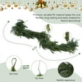 thumbnail image 3 of Bootesun 9FT Christmas Garland, Artificial Norfolk Pine Cedar Garland, Real Touch Winter Greenery Faux Pine Cedar Needles for Home Table Mantle Fireplace Indoor Outdoor Christmas Decorations, 3 of 9