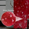 thumbnail image 3 of Valentine''s Day Shower Curtain for Bathroom 72x72 inches Pink Love Hearts Waterproof Fabric Stall RV Bathtub Decor Red Marble Decorations Hotel Room Divider Shower Curtains Set with Hooks, 3 of 6
