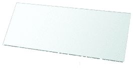 12" x 14" Rectangle 3/8" Clear Tempered Glass Shelf 