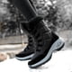 thumbnail image 4 of Botas de nieve impermeables de media pantorrilla para mujer, Botas de senderismo altas hasta el muslo, cómodas, alta calidad, Invierno, 4 of 4