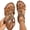 Brown, variant on Northblanc Womens Flat Sandals Comfortable Summer Bohemian Elastic Ankle Strap Casual Daily Walking Shoes