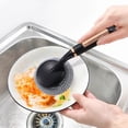 thumbnail image 7 of Steel Wool Brush with Handle, 8.66inch Long Handle Steel Wool Brush, Stainless Steel Scrubber with Handle, Steel Scrubber Brush for Cleaning Cast Iron, Pots, Pans, Grill, Stoves, Sink, 7 of 7