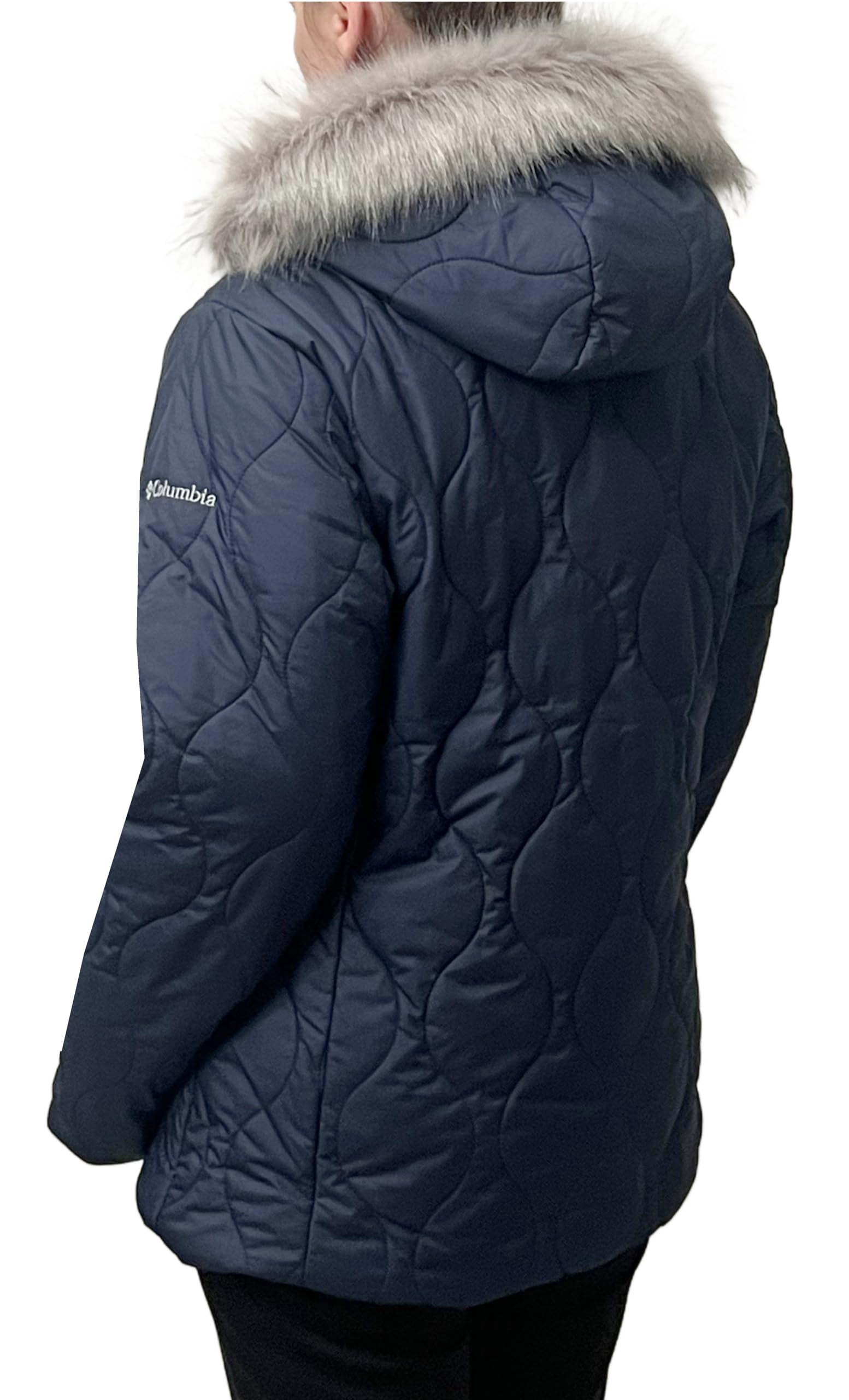 Columbia icy heights quilted hooded water resistant heavyweight puffer  jacket online