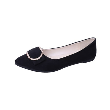 

Clearance! Ladies Shoes Women Basic Flat Shoes Spring Fashionable Pointed Toe Shallow Single Shoes