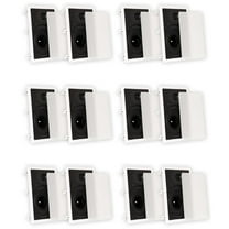 Theater Solutions TS80W In Wall 8" Speakers Surround Sound Home Theater 6 Pair Pack