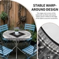 thumbnail image 2 of Black Beige Boho Round Tablecloth for 45-54 Inch Tables,Fitted Table Cover with Elastic Edge,Vintage Ethnic Tribal Southwestern Waterproof Outdoor Table Cloth Protector for Patio Garden Dinner Picnic, 2 of 9
