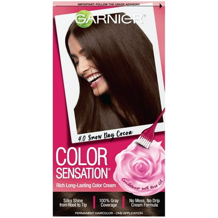 Garnier Color Sensation Hair Color Cream 4.0 Snow Day Cocoa Dark Brown