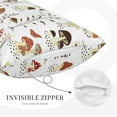 thumbnail image 5 of Daiia Mushrooms And Butterflies Bedding Waterproof Pillow Protector Zippered Queen – Bed Bug Proof Pillow Encasement-16"x24", 5 of 9