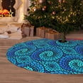 thumbnail image 6 of Lsque Snake Print Christmas Tree Skirt, Tree Skirt with Ties or Velcro, Perfect for Holiday Decorations, Halloween, and New Year-48", 6 of 7