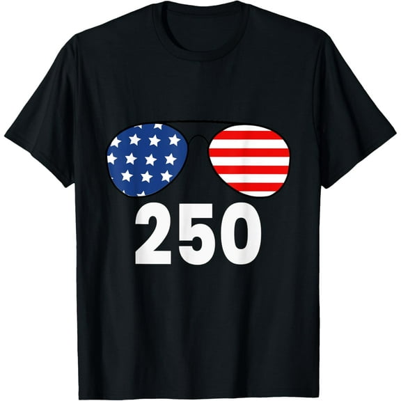 100% pure cotton short-sleeved men and womenAmerica 250th Anniversary Celebration 250 Years America T-Shirt