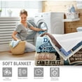 thumbnail image 6 of Dad Birthday Gift - Birthday Gifts for Dad from Daughter - Gift for Dad Blanket for Men Dad - Fathers Day Men Gifts - Gift for Dad Husband Men Him Soft Throw Blanket 60''''x50'''', 6 of 6