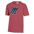 thumbnail image 2 of Youth  Red Ole Miss Rebels Logo Comfort Wash T-Shirt, 2 of 3