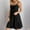 Black, variant on Dresses For Women Sevevn Ladies' Summer V-Neck Strap Solid Color Dress Sundresses For Women 2025