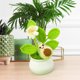 thumbnail image 4 of Maceta de simulación de ganchillo | Mini decoración de coche de flores de lana | Planta artificial en maceta | Sin mantenimiento | Adorno de mesa de interior | Oficina Boda en Casa | 1 pieza de, 4 of 5