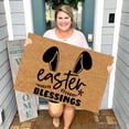 thumbnail image 5 of RotHome Easter Front Door Mat Outdoor Easter Rug with Bunny Rabbit Design Non Slip Coir Doormat Heavy Duty Spring Porch Decor for Indoor Entryway Home Entrance, 16 x 24 Inch, 5 of 10