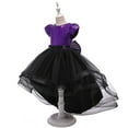 thumbnail image 5 of RUTAYY Children Girls Dress Round Neck Sparkly Sequins with Detachable Train Performance Party Gown Casual Holiday Dresses, 5 of 6