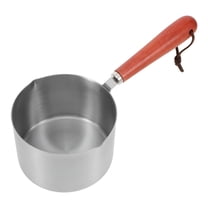 ACDANC Melting Pot Metal Stainless Steel Oil Pot Dual Pouring Spout Small Sauce Pot